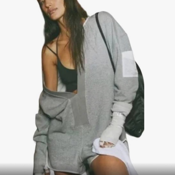 Free People Movement Romper Size XS Gray 1 Piece Take the Plunge - Picture 1 of 4